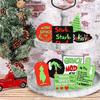 Christmas Tray Decoration Cartoon Flat Print Layered Tray Wooden Decoration Set Party Decoration