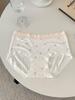 A091 Women's Colorful Candy Garden Mid-Waist Silk Briefs - Antibacterial, Breathable, Skin-Friendly.