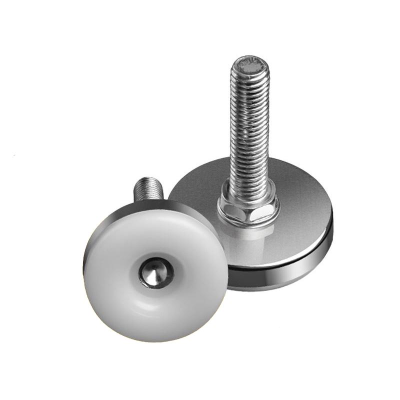 Stainless Steel Adjustable Furniture Feet Nylon Base Levelers, for Sofa, Table, Chair, Cabinet, Workbench of Leveling Feet