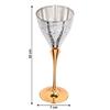 German silver wine goblet in beautiful velvet packaging and carrying bag,  22 cm set of 2 glasses