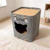 Double Layer Cat House Felt Cat Scratching Board Creativity Cat Castle Bed  Cat Supplies