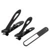 Large Anti-Splash Stainless Steel Nail Clippers - Manicure Set for Thick Toenails