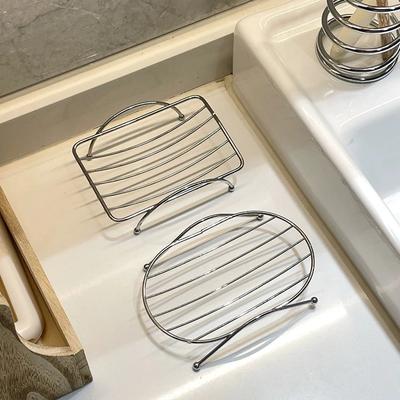 Stainless Steel Soap Dishes Rust-resistant Saver Basket For Bathroom Toilet Shower Soap Holder Case Brand Kitchen Accessories