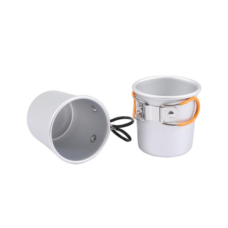 Portable Aluminum Alloy Folding Cup for Tea, Coffee, and Travel