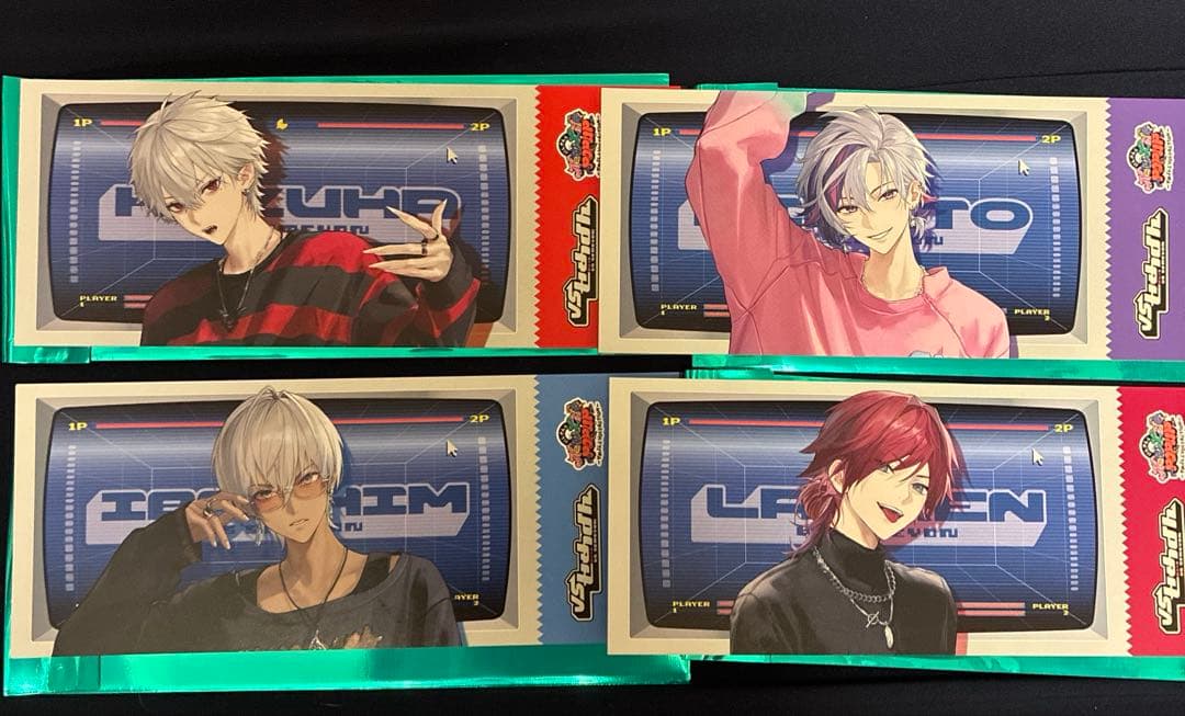 [USED] Nijisanji Semeyon Pop-up Bonus Tickets - 4 Tickets - Complete Set