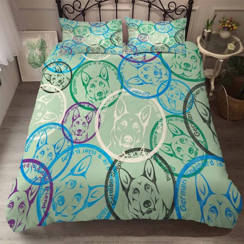 Bedclothes Super Soft Comfortable Bedding Set Wolf Quilt Cover Set+Pillow Cover Beddengoed Set King Animal Comforter Bed Sets