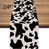 Stylish Geometric Pattern Table Runner Modern Runner Black And White Checkered Anti-wrinkle for Coffee 72 Inch Striped Dining Decor Linen Blend Cover