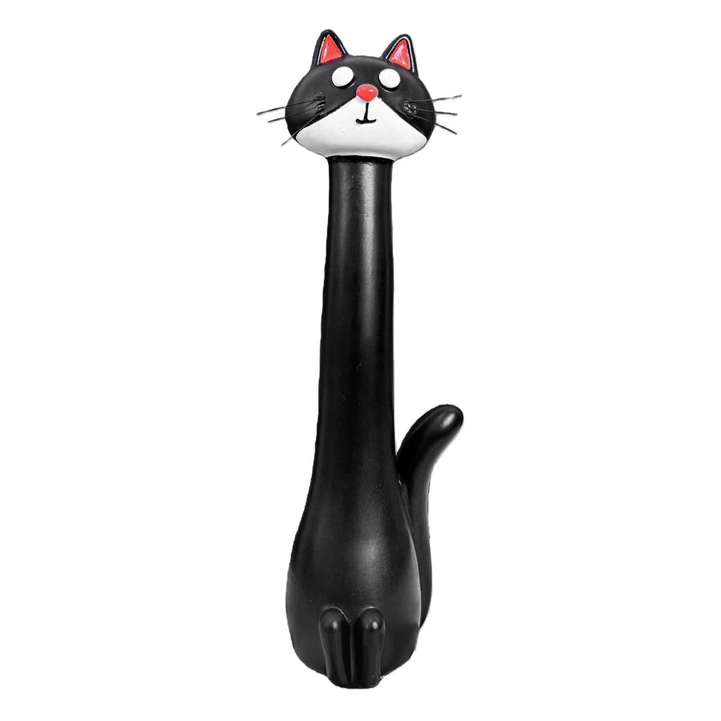 Whimsical Resin Cat Flower Vase Modern Cute Cat Shaped Flower Vase Creative Ornament for Home Living Room Bookshelf Decor