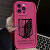 Custodia per Telefono con Logo Attack On Titan Per iPhone 17 Air 16 e 15 14 13 12 11 Pro Max Plus Mini SE 2020 2022 Cover Morbida in Silicone