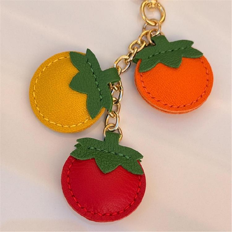 Lovely Fruit Keychain Portable PU Accessory for Practical Decorative Use