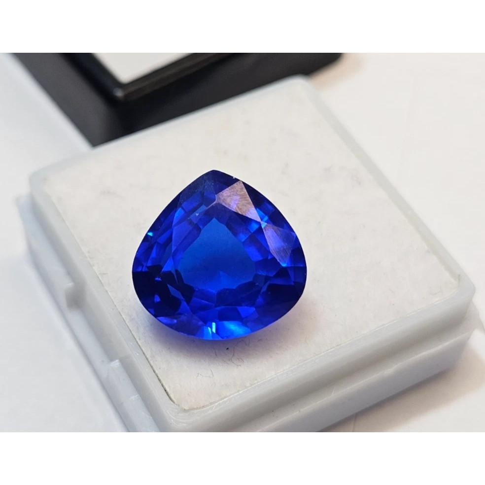 Blue Sapphire Natural 9-10 Ct Pear Cut Beautiful Certified Loose Gemstone