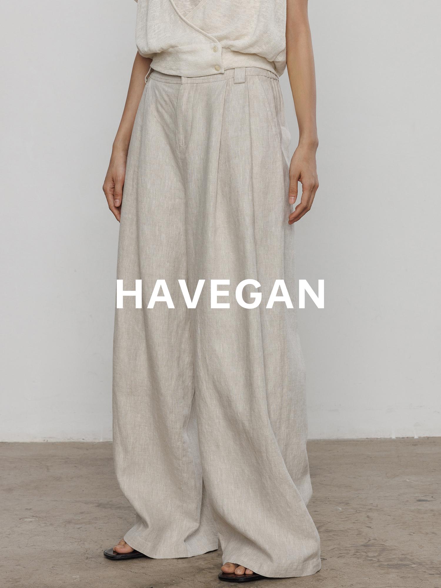 

2026 New High-Waist Drape Linen Women s Wide-Leg Floor-Length Pants S бежевый