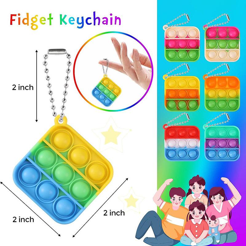 Rat Exterminator Mini Keychain Pendant Backpack Pendant Finger Bubble Music Decompression Toys Fidgettoys