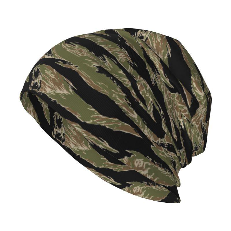 

Tiger Stripe Camouflage Military Camo Slouchy Beanie Hats for Men Women Autumn Winter Warm Knit Hat Bonnet Cap Skullies Beanies