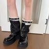 Women Suedes Leg Warmers Girls 80s Harajuku Punk Long Leg Socks Flared Leg Sleeves Gothic Clothes Streetwear Multicolor