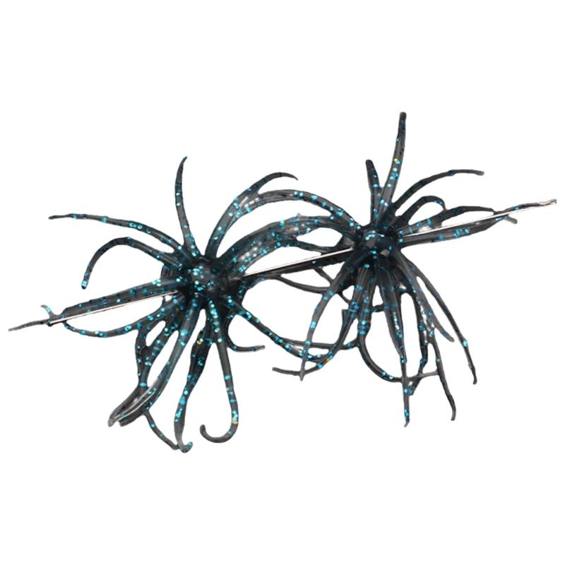 2Pcs Soft Fishing Lures with Urchin Shape, Simulation Fishing Stuff Urchin Baits Artificial Slow Floating Swimming Lures