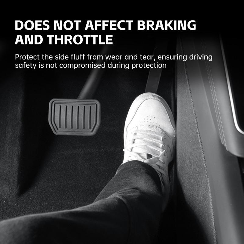 For Tesla Model Y Juniper 2025 2026 2PCS Center Console Side Kick Pad Front Seat Side Anti Dirt Mat Car Interior Accessories