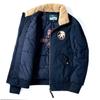 Winter New Cotton-padded Male Pilot Cargo Large Size Cotton-padded Lamb Collar Padded Jacket Men's Coat