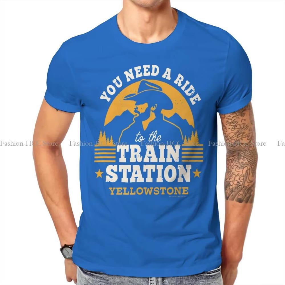Du brauchst eine Fahrt zum Bahnhof Spezial-T-Shirt Yellowstone Dutton Ranch TV-Show Freizeit-T-Shirt Sommer-T-Shirt für Männer Frauen