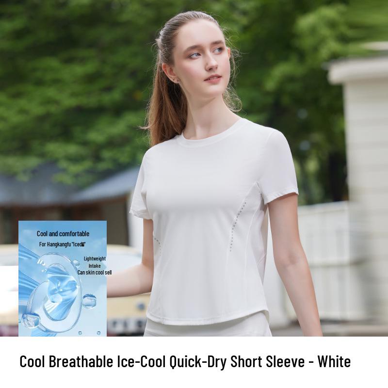 Women s Quick-Dry Short Sleeve Yoga & Running Top