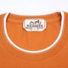 Hermes 467990HA Saddle Stitch Cotton T-Shirt Tops L OrangeUsed