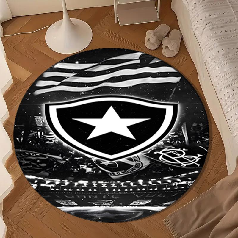 1PC rug Botafogo Football Club Round mat Home Decor, Chair rug For livingroom,Bedroom, doormat home decor Birthday Gift Christmas Gifts