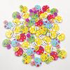 50Pcs Cartoon Mushroom Wooden Buttons Sewing Scrapbooking Handicraft DIY Decor
