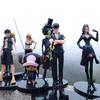High Quality One Piece Handicraft Model Golden City Movie Edition Black Clothes Straw Hat Team 9 Full Set Luffy Zoro Pvc Figures