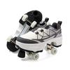 Kids/ Mens Four-wheel Deformed Walking Shoes Men's/Women's Roller Skates Children's Skates Boys'/ Girls' Sports Shoes