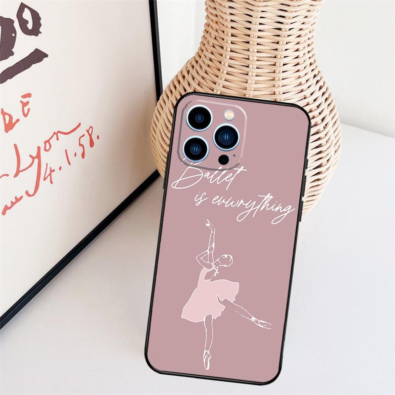 Ballett Tanz Handyhülle Für iPhone 16 Pro Max 15 14 13 11 12 17 Pro Max mini 15 16 Plus 16e 17 Air Cover
