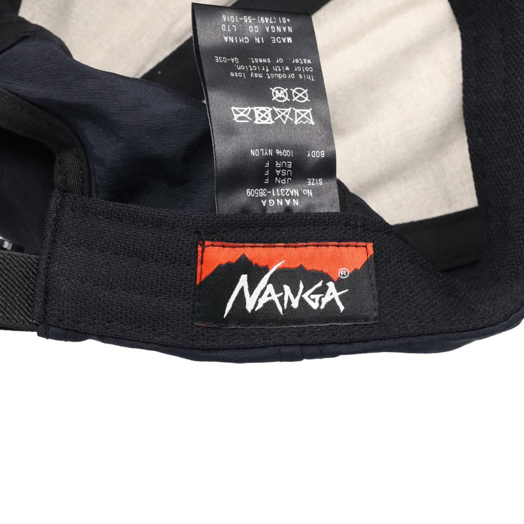 Nanga NYLON TUSSER BB CAP, for Men and Women, Unisex, Hat, Cap, Springsummer, Outdoor, Casual, Camping, Festival, Walking, Black, White, Beige, N1Bc,