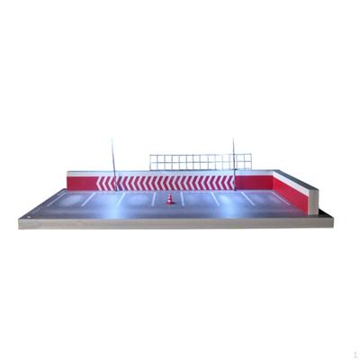 1:64 Model Car Display Garage Diorama Layout Table Ornament Rooftop Parking Lot