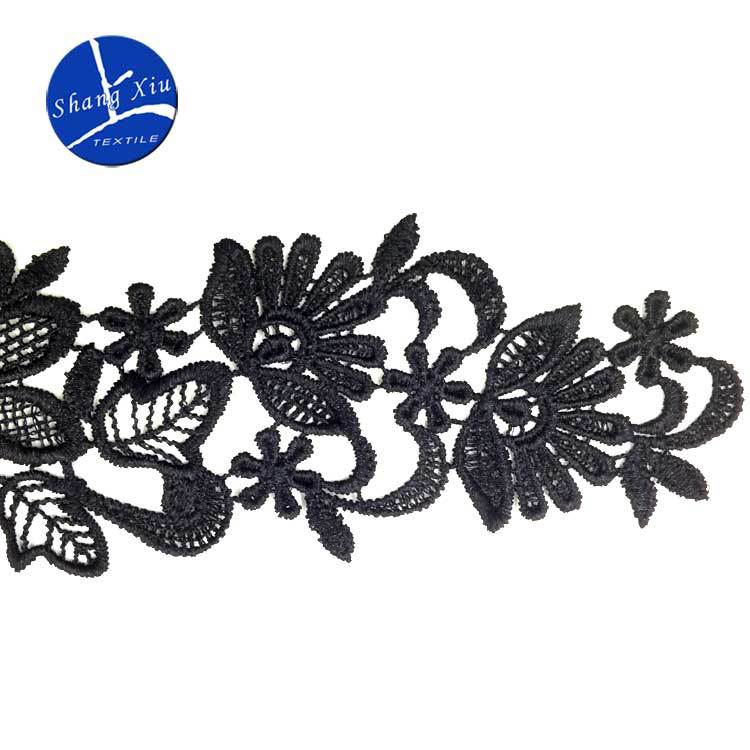 Water Soluble Lace Pair Flower, Polyester Light Silk Embroidery Flower Three-Dimensional Hollow Embroidery Diy Accessories