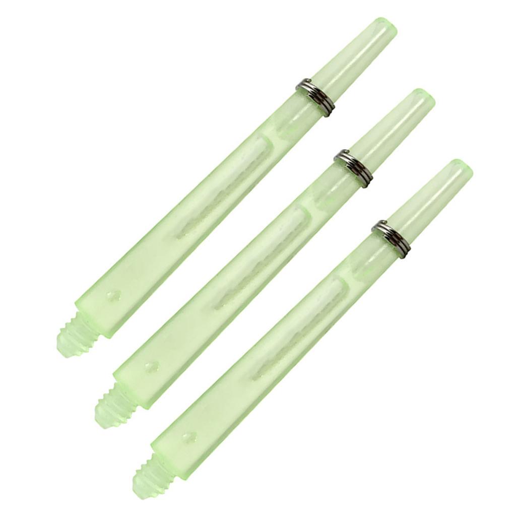 12Pcs Plastic Darts Shafts With Rings Clear Darts Stem 2BA Thread Throwing Fitting Darts Accessorys Easy To Grip