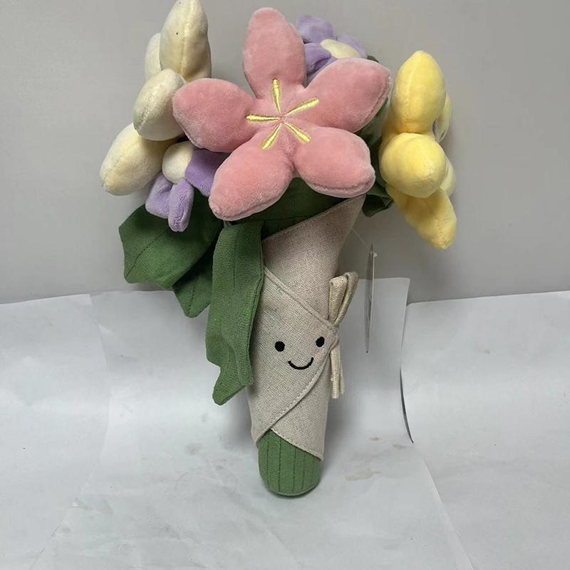 Cartoon Fun Hand-Held Tulip Plush Toy Doll Bouquet Girls Graduation Day Gift Doll