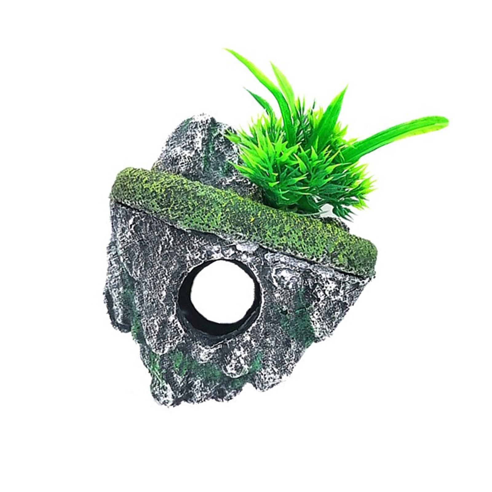 

Пейзаж Полые Пещерные Укрытия Декорации для Аквариумов Террариумов Укрытия для Креветок Каменные Орнаменты S