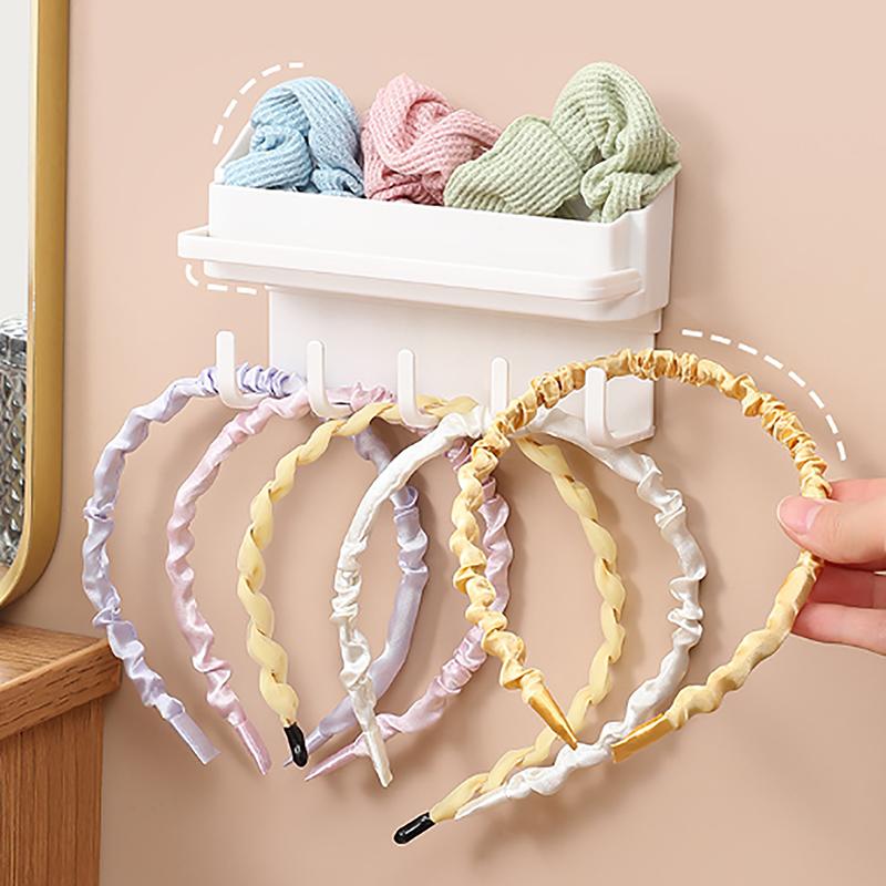 Hair Loop Head Rope Storage Rack, Non Punching Multifunctional Hookdormitory Seamless Storage Rack