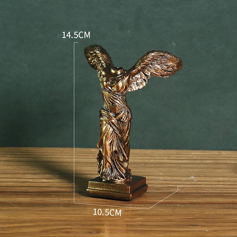 European Victory Goddess Figures Sculpture Resin Crafts Home Decoration Retro Abstract Goddess Statues Ornaments Business Gifts
