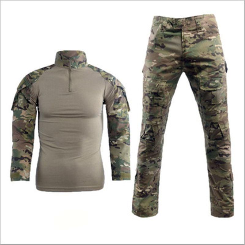 Militärarmee-Uniform, taktische Ausrüstung, Kampfhemd + Hose, Set, Jagd-Tarnanzüge