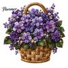 Schichtstoff Bastelblumenkorb Patchwork DIY-Set, Blumen Anfängerfreundliche Nähsets 3D Florales Projekt für Erwachsene, Handgemachte Geschenkidee