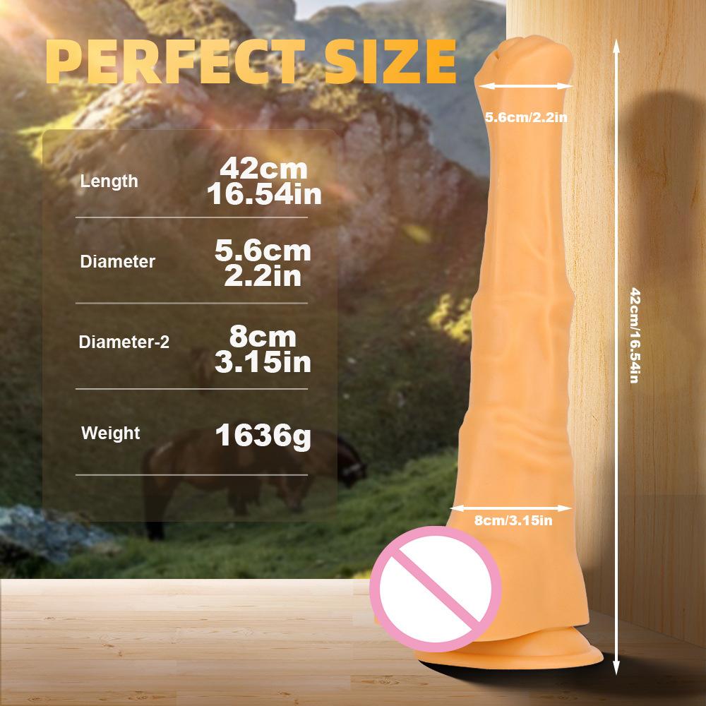 Super Sized Simulated Dildo for Men and Women  Dildo with Anal Dilation and Anal Plug  JJ  with Unique Sexual Preferences