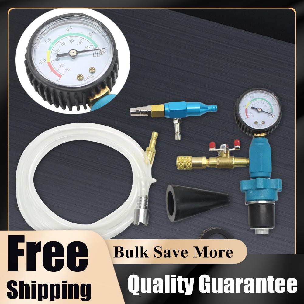 Cooling System Vacuum Purge Radiator Coolant Refill Tool Kit Antifreeze Change Filler Set for Car Van SUV Truck