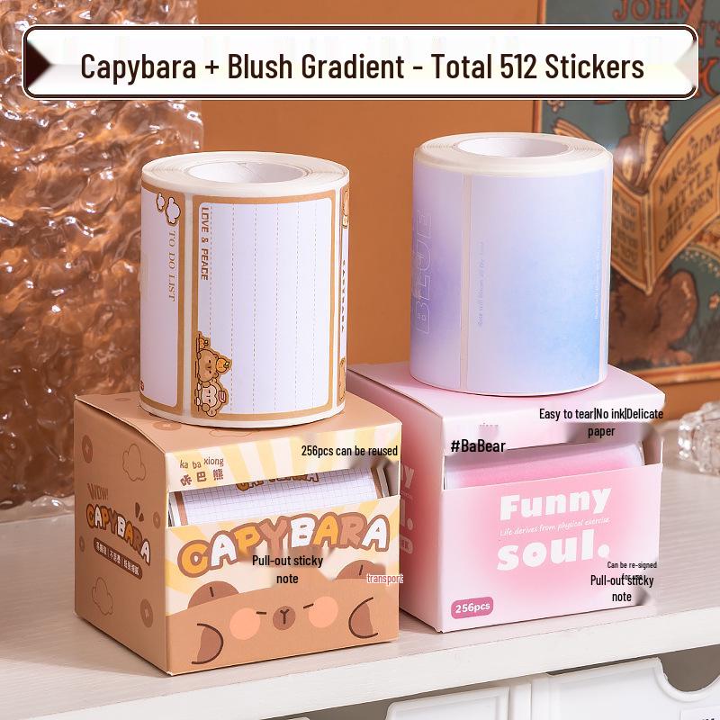 Kaba Bear Adhesive Correction Sticky Notes for Students