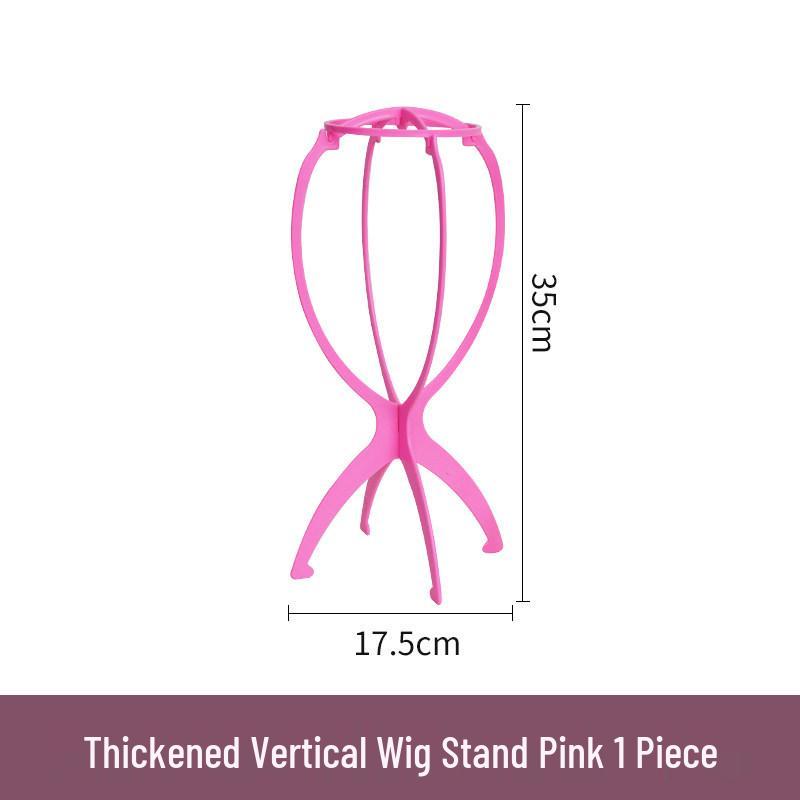 Thickened Plastic Foldable Wig Stand & Hair Support Shelf