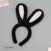 Plush Rabbit Ear Headband Adults Lolita Cosplay Accessory Soft Furry Ears Hairband In Pastel Neutral Tones