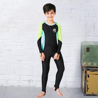 Diving Suit Kids Boys Long Sleeve Full Body UV Protection Wetsuit UPF50 Quick Dry Lycra