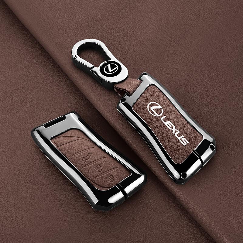Zinklegering Leer Auto Afstandsbediening Sleutelhoesje Fob Cover Voor Lexus UX ES UX200 UX250h ES200 ES300h ES350 US200 US260h Styling Accessoire ZY8