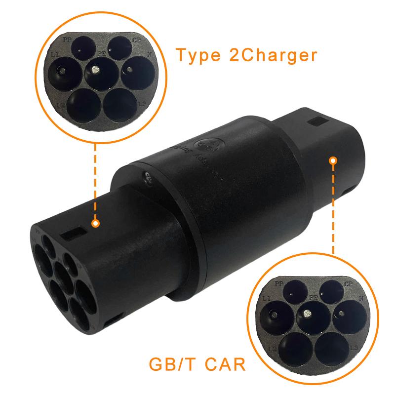 Type 2 To GBT EV Charger Adapter Adapter EV Charger Durable Versatile Convenient