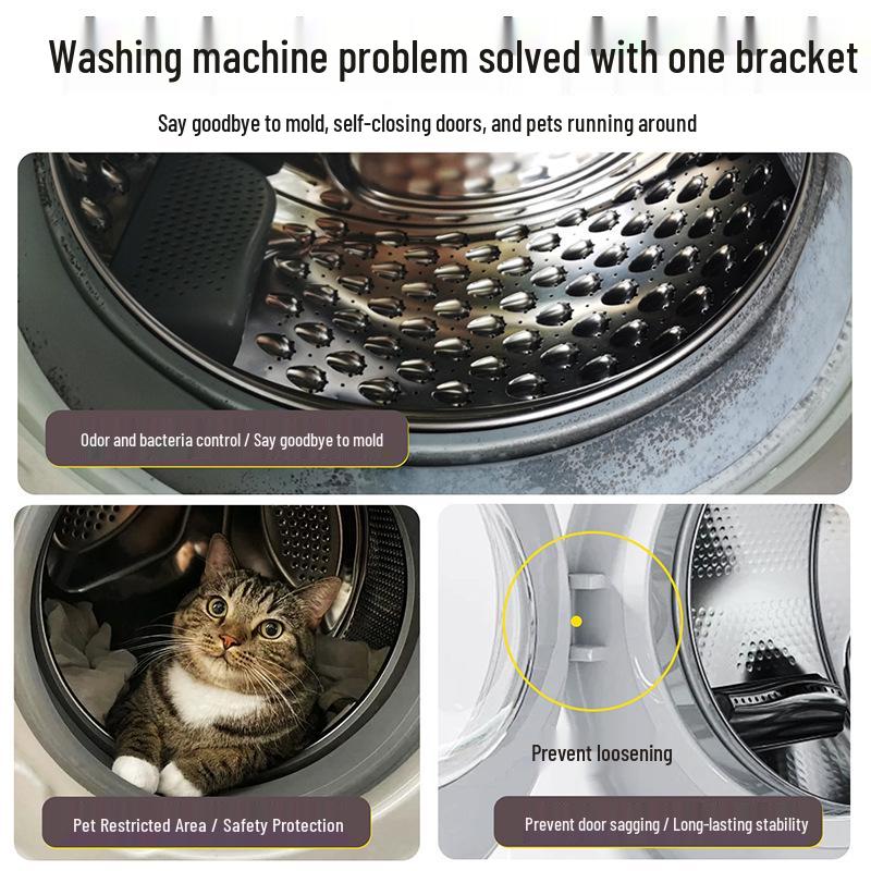 Washing Machine Door Deodorant Fixing Device: Anti-Closing Double-Sided Sticker and Ventilation Buckle