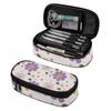 School Pencil Case Zipper Closure High Capacity 300D Polyester with Main Compartment Mesh Pocket and Pen Slots for Everyday Study